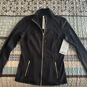 lululemon athletica Define “Nulu” jacket - Black with Gold zippers and accents